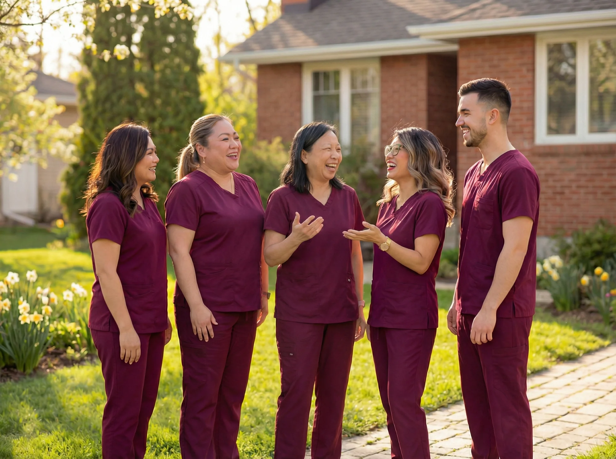 Prime Home Health team together