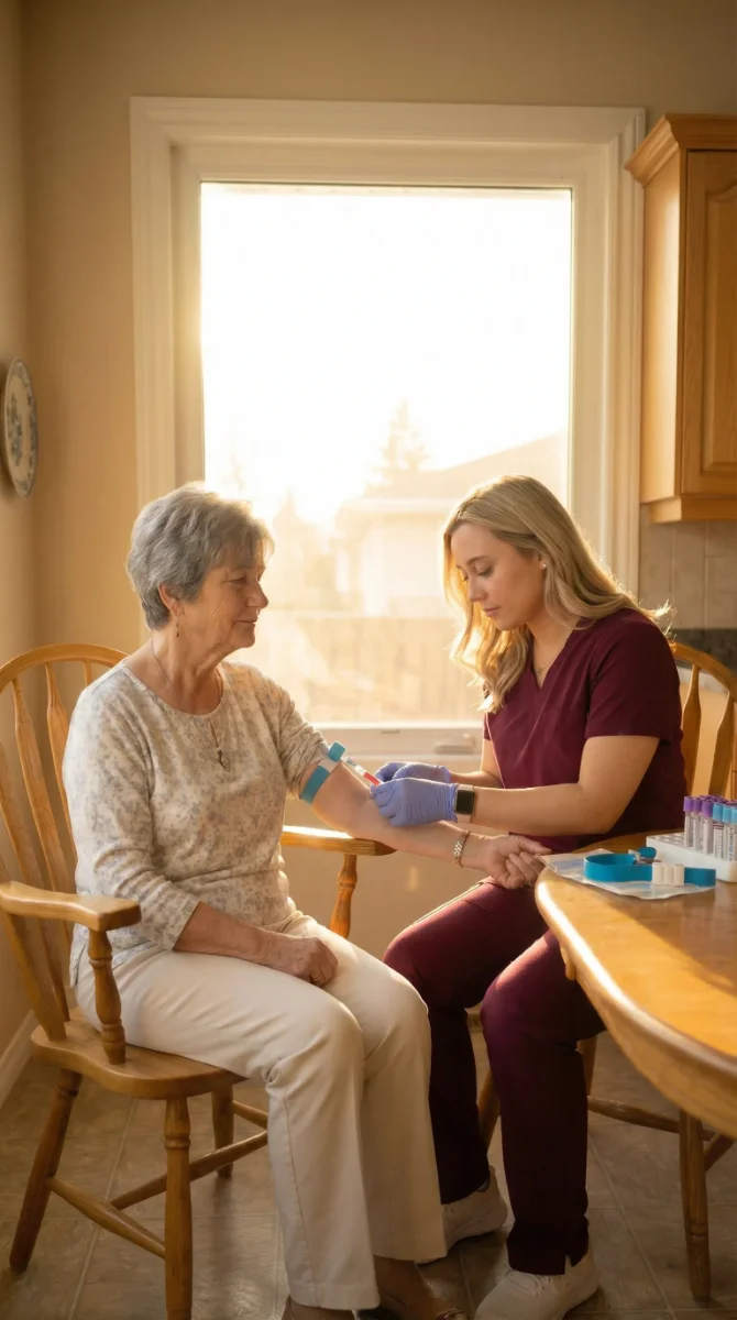 Nurse providing care